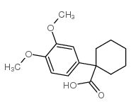 1-(3,4-dimethoxyphenyl)cyclohexanecarboxylic acid结构式