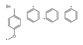 (4-methylphenoxy)methyl-triphenylstannane结构式