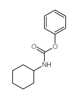 Carbamic acid,N-cyclohexyl-, phenyl ester structure