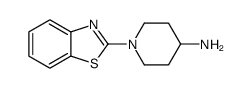 1-(2-苯并噻唑基)-4-哌啶胺结构式