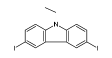 9-乙基-3,6-二碘-9H-咔唑结构式