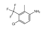 4-CHLORO-2-METHYL-3-(TRIFLUOROMETHYL)ANILINE结构式