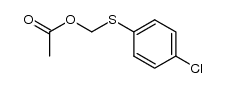 (4-chlorophenylthio)methyl acetate Structure