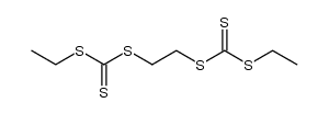 1,2-ethanediyl bis(ethyl trithiocarbonate)结构式