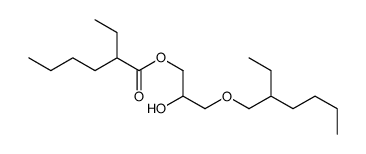 [3-(2-ethylhexoxy)-2-hydroxypropyl] 2-ethylhexanoate Structure