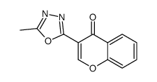 3-(5-methyl-1,3,4-oxadiazol-2-yl)chromen-4-one Structure