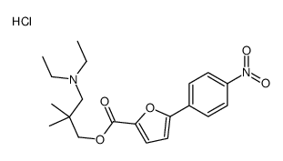 (3-diethylamino-2,2-dimethyl-propyl) 5-(4-nitrophenyl)furan-2-carboxylate hydrochloride picture