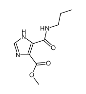 5-propylcarbamoyl-1(3)H-imidazole-4-carboxylic acid methyl ester Structure