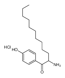 2-amino-1-(4-hydroxyphenyl)dodecan-1-one,hydrochloride Structure