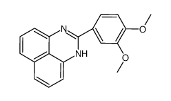 2-(3,4-dimethoxyphenyl)-1H-perimidine Structure