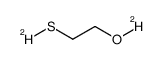 O-deuterio-2-deuteriosulfanyl-ethanol结构式