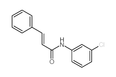 2-Propenamide,N-(3-chlorophenyl)-3-phenyl-结构式