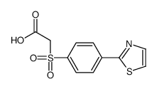 2-[4-(1,3-thiazol-2-yl)phenyl]sulfonylacetic acid结构式