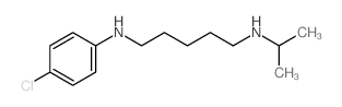 N-(4-chlorophenyl)-N-propan-2-yl-pentane-1,5-diamine structure