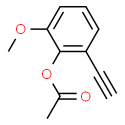 Phenol, 2-ethynyl-6-methoxy-, acetate (9CI)结构式