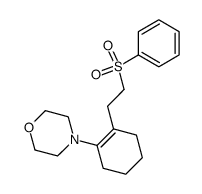 4-[2-(2-benzenesulfonyl-ethyl)-cyclohex-1-enyl]-morpholine结构式