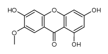 1,3,5-trihydroxy-6-methoxyxanthone结构式