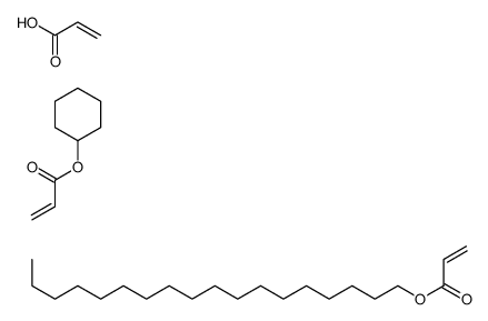 cyclohexyl prop-2-enoate,octadecyl prop-2-enoate,prop-2-enoic acid Structure