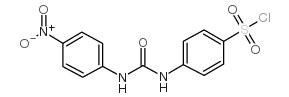 4-[3-(4-NITROPHENYL)UREIDO]BENZENESULFONYL CHLORIDE结构式