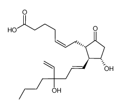 15-deoxy-16-hydroxy-16-vinylprostaglandin E2结构式