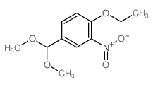 4-(dimethoxymethyl)-1-ethoxy-2-nitro-benzene结构式