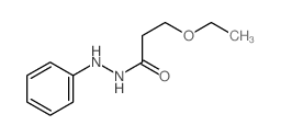 Propanoic acid,3-ethoxy-, 2-phenylhydrazide Structure