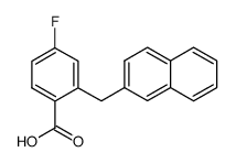 4-fluoro-2-(naphthalen-2-ylmethyl)benzoic acid结构式