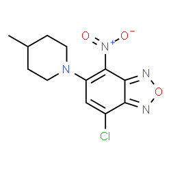 7-CHLORO-5-(4-METHYL-PIPERIDIN-1-YL)-4-NITRO-BENZO[1,2,5]OXADIAZOLE structure