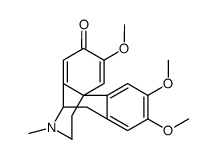 2,3,6-trimethoxy-11-methyl-9,10-dihydro-7H-9,4b-(epiminoethano)phenanthren-7-one Structure