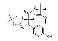 Boc-L-Tyr-D-Ala-OMe Structure