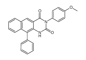 3-(4-methoxyphenyl)-10-phenylbenzo[g]quinazoline-2,4(1H,3H)-dione Structure