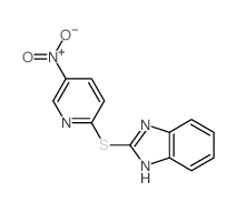 2-(5-nitropyridin-2-yl)sulfanyl-1H-benzoimidazole Structure