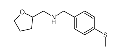 1-[4-(Methylsulfanyl)phenyl]-N-(tetrahydro-2-furanylmethyl)methan amine structure