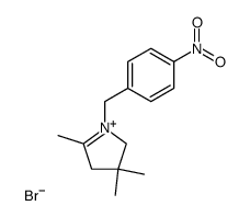 3,3,5-trimethyl-1-(4-nitrobenzyl)-3,4-dihydro-2H-pyrrol-1-ium bromide Structure