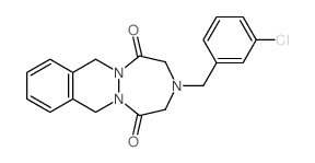 3-(3-Chlorobenzyl)-3,4,7,12-tetrahydro-1H-(1,2,5)triazepino(1,2-b)phthalazine-1,5(2H)-dione picture