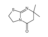 5H-Thiazolo(3,2-a)pyrimidin-5-one, 2,3,6,7-tetrahydro-7,7-dimethyl- Structure