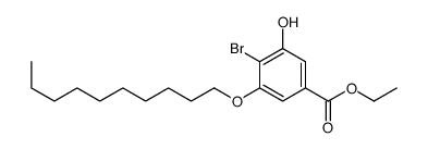 ethyl 4-bromo-3-decoxy-5-hydroxybenzoate结构式