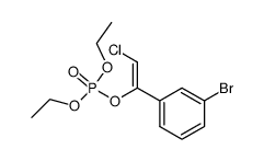 Phosphoric acid (Z)-1-(3-bromo-phenyl)-2-chloro-vinyl ester diethyl ester Structure