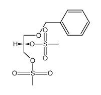 [S,(+)]-3-O-Benzyl-L-glycerol 1,2-di(methanesulfonate) Structure