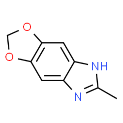 5H-1,3-Dioxolo[4,5-f]benzimidazole,6-methyl-结构式