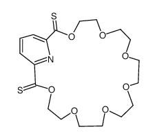 3,6,9,12,15,18,21-Heptaoxa-27-azabicyclo(21.3.1)heptacosa-1(27),23,25-triene-2,22-dithione Structure