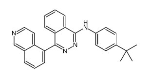 N-(4-tert-butylphenyl)-4-isoquinolin-5-ylphthalazin-1-amine结构式