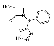 (3S)-3-amino-1-[N-(2H-tetrazol-5-yl)anilino]azetidin-2-one Structure