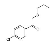 1-(4-chlorophenyl)-2-propylsulfanylethanone Structure