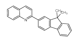 2-(9,9-二甲基-9H-芴-2-基)喹啉结构式