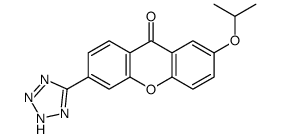 2-propan-2-yloxy-6-(2H-tetrazol-5-yl)xanthen-9-one结构式