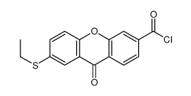 7-ethylsulfanyl-9-oxoxanthene-3-carbonyl chloride Structure