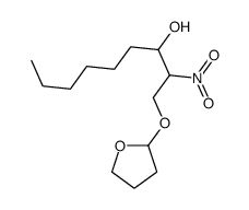 2-nitro-1-(oxolan-2-yloxy)nonan-3-ol结构式