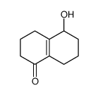 5-hydroxy-3,4,5,6,7,8-hexahydro-2H-naphthalen-1-one Structure