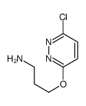 3-(6-chloropyridazin-3-yl)oxypropan-1-amine结构式